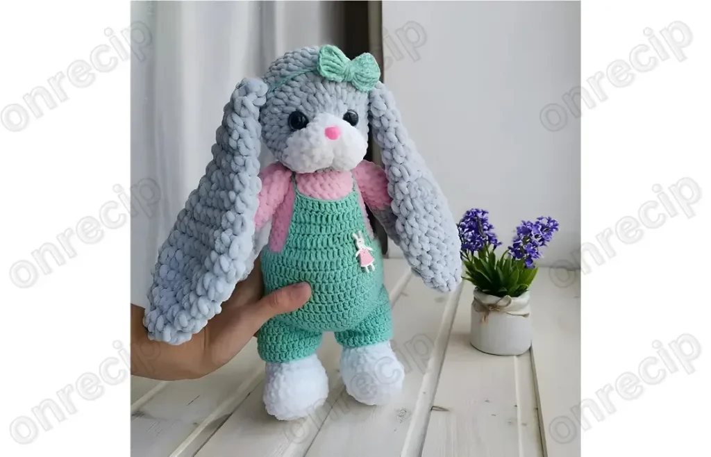 Crochet Bunny Amigurumi Pattern With Sweater Detail