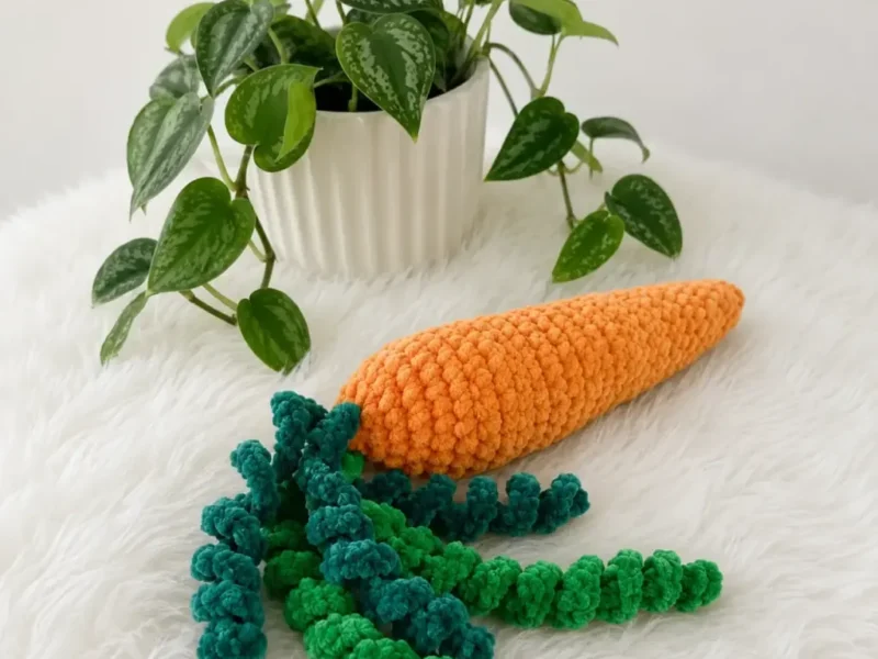 Crochet Carrot Pencil Case Pattern (Free & Playful)