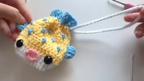 Cute Pufferfish Pouch Crochet Pattern for Beginners