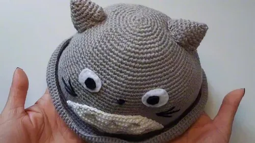 Easy Crochet Totoro Hat Pattern for Kids