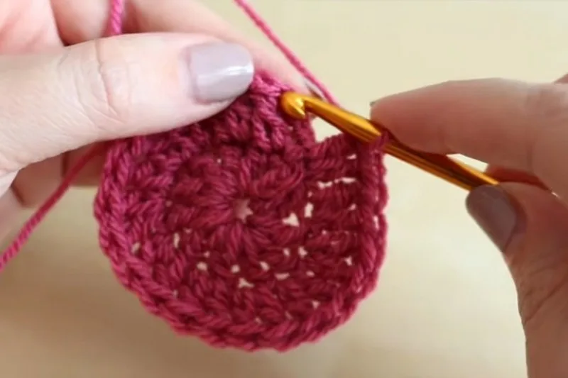 How to Crochet Flat Circles with Double Crochet Stitch — photo 2