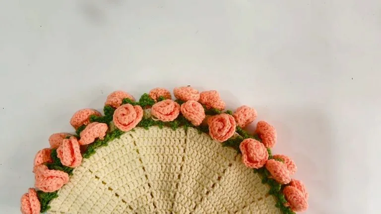 How to Crochet Flat Circles with Double Crochet Stitch