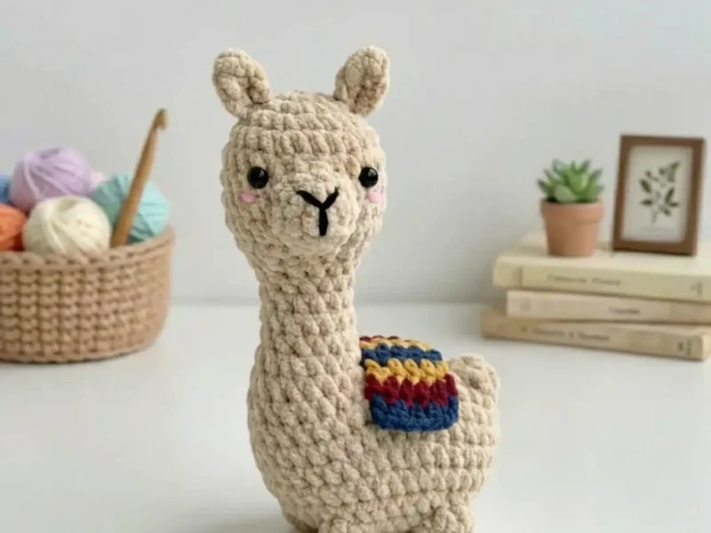 Llama Amigurumi Crochet Pattern – Step-by-Step Guide