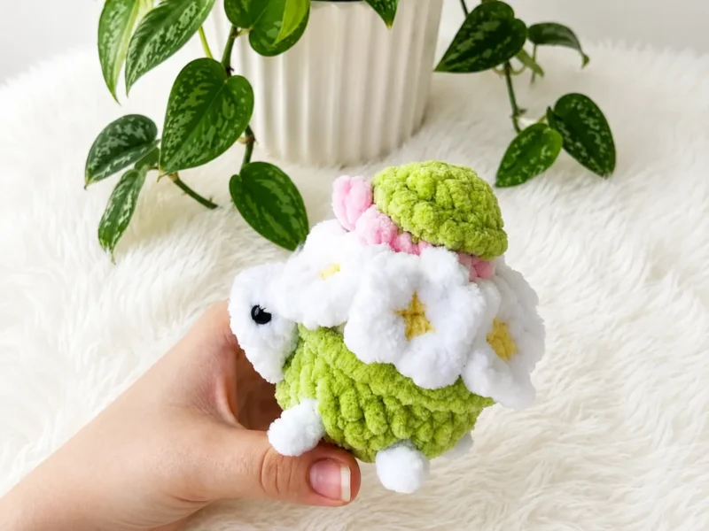Mama Turtle & Baby Amigurumi Crochet Pattern