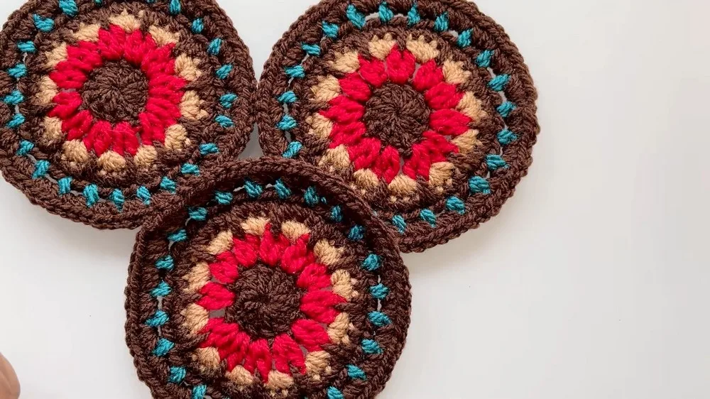 Mandala coaster crochet pattern for a calm evening