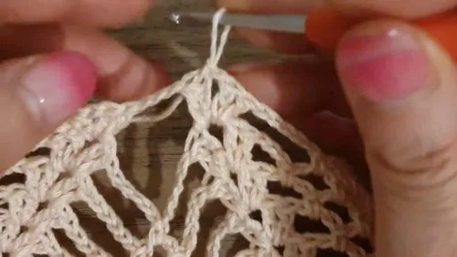 Pineapple stitch maxi dress crochet pattern — photo 5
