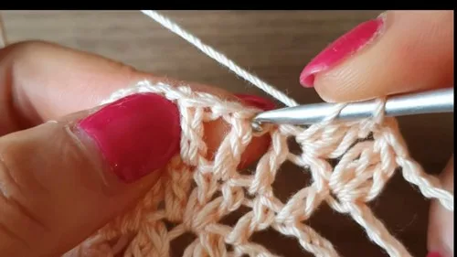 Pineapple stitch maxi dress crochet pattern — photo 6