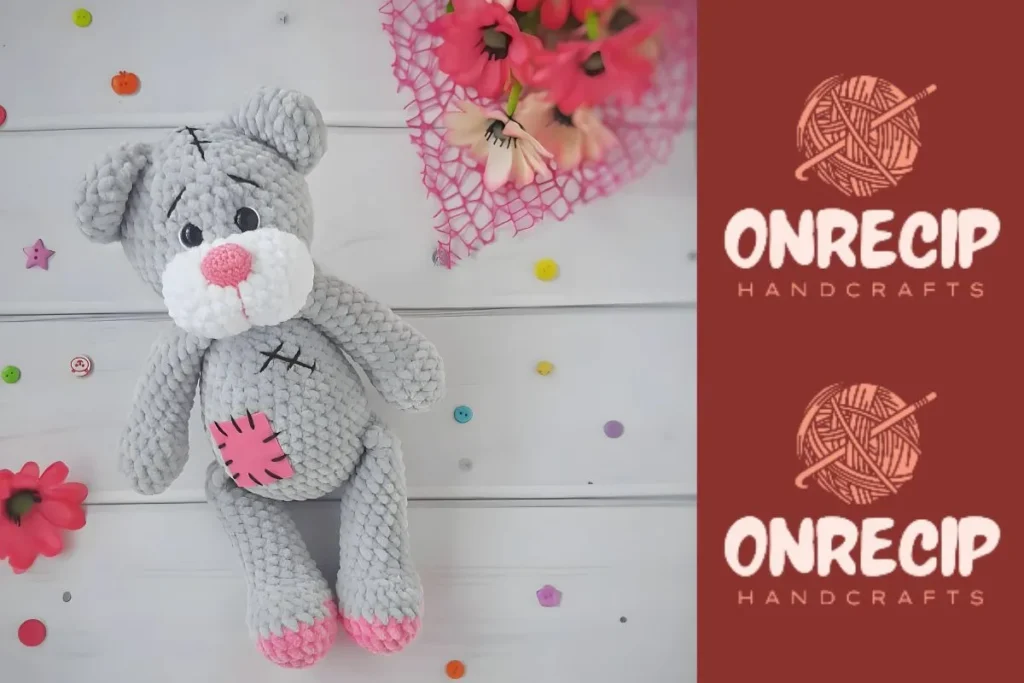 Small crochet teddy bear pattern with safety eyes