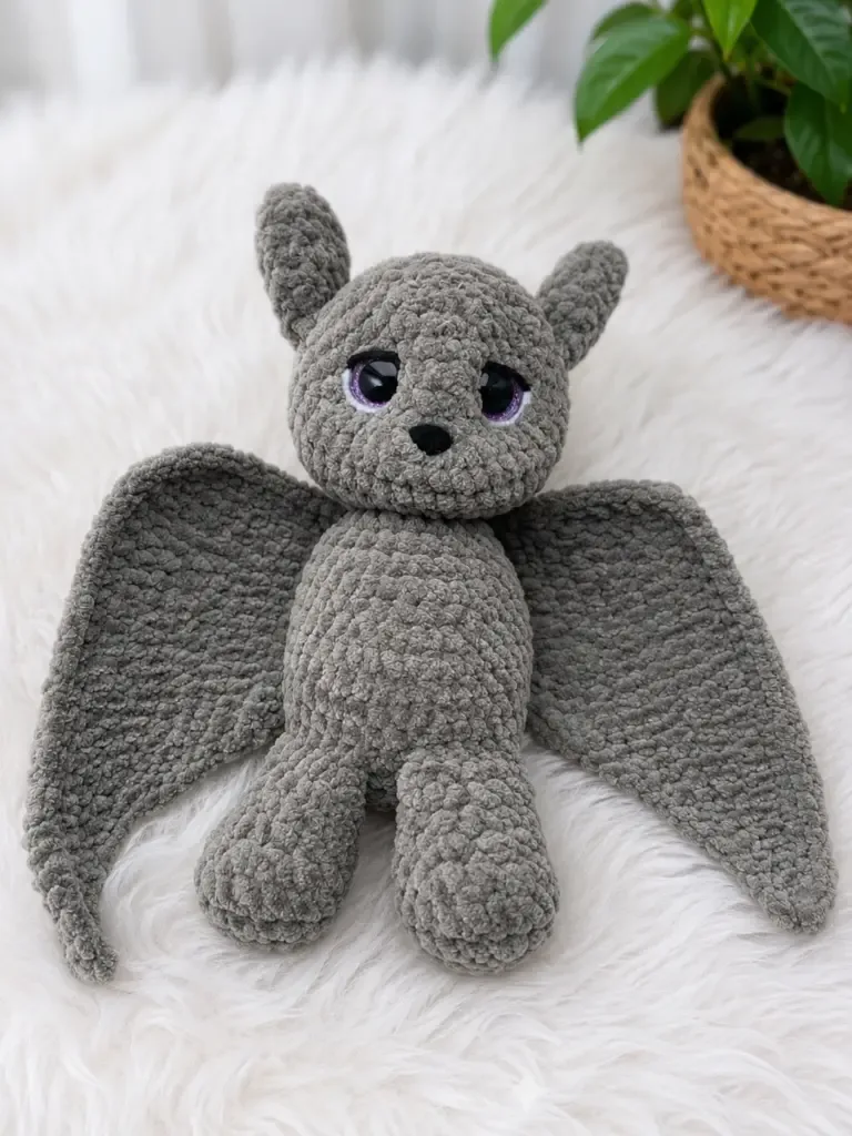 Velvet amigurumi bat: a small soft toy pattern